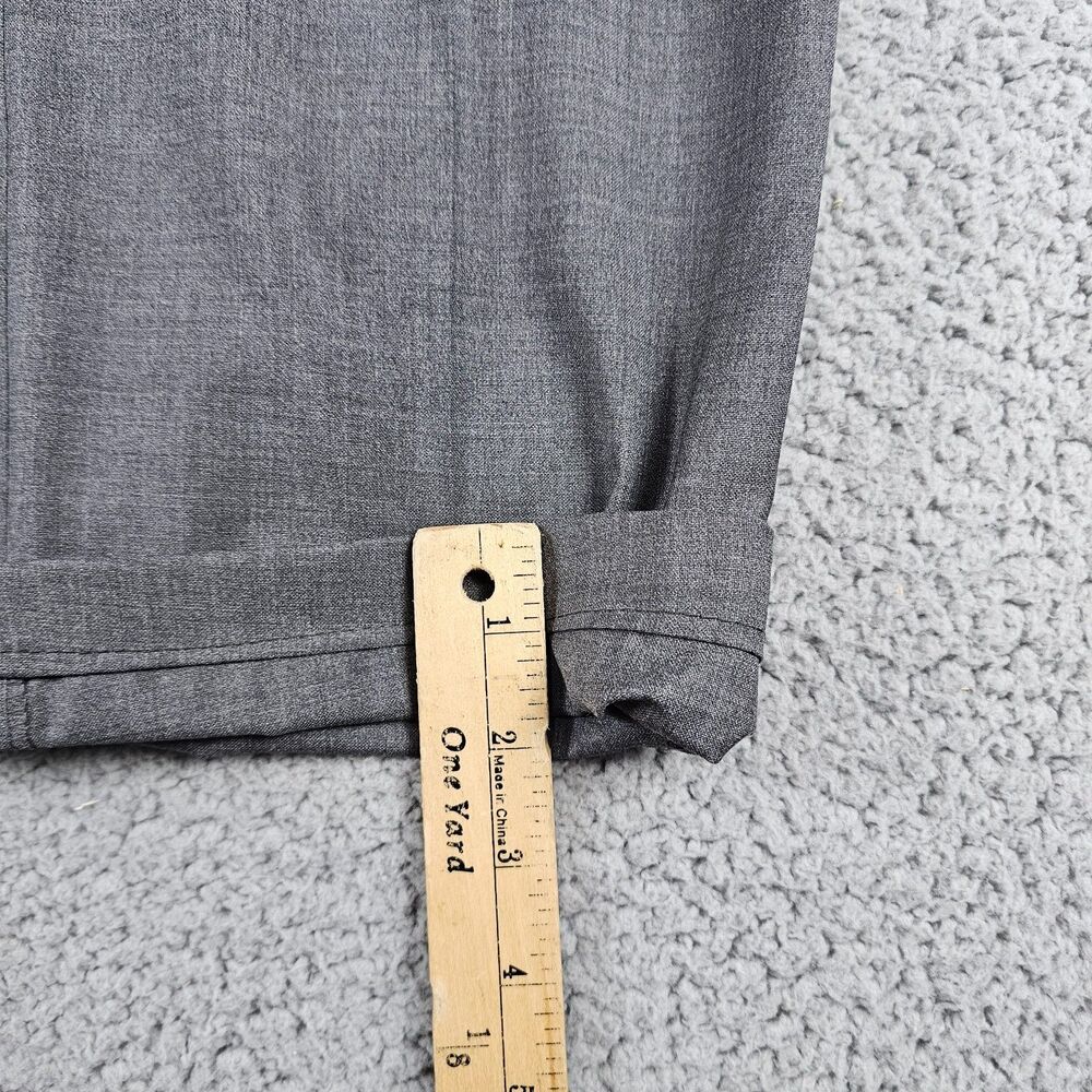 Samuelsohn Dress Pants Mens 34x30 Gray REDA 110s Wool Italian Cuffed Performance - Picture 15 of 16